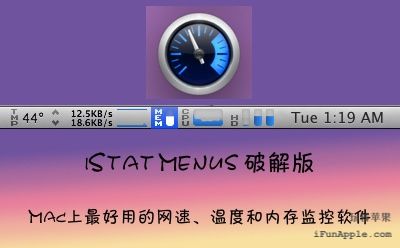 iStat Menus for Mac 4.10 破解版下载 – Mac上最好用的网速、温度和内存监控软件