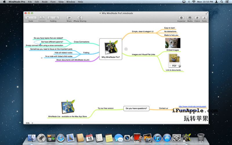 MindNode Pro 1.9.4 破解版下载 – Mac上小巧便捷的思维导图工具