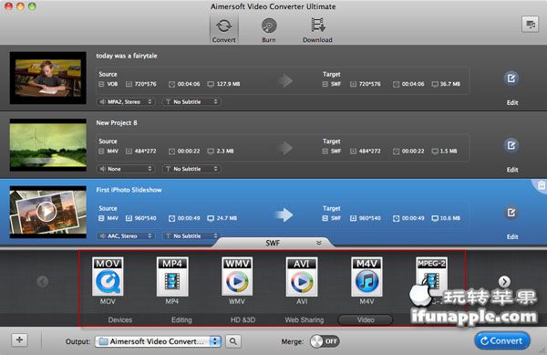 Aimersoft Video Converter Ultimate for Mac 3.1 破解版下载 – Mac上最好用的视频格式转换软件