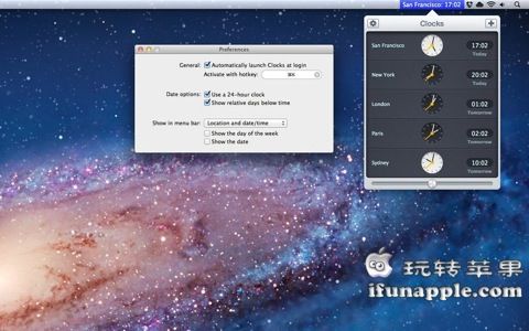 Clocks for Mac 1.2.4 破解版下载 – Mac上优秀的菜单栏世界时钟软件